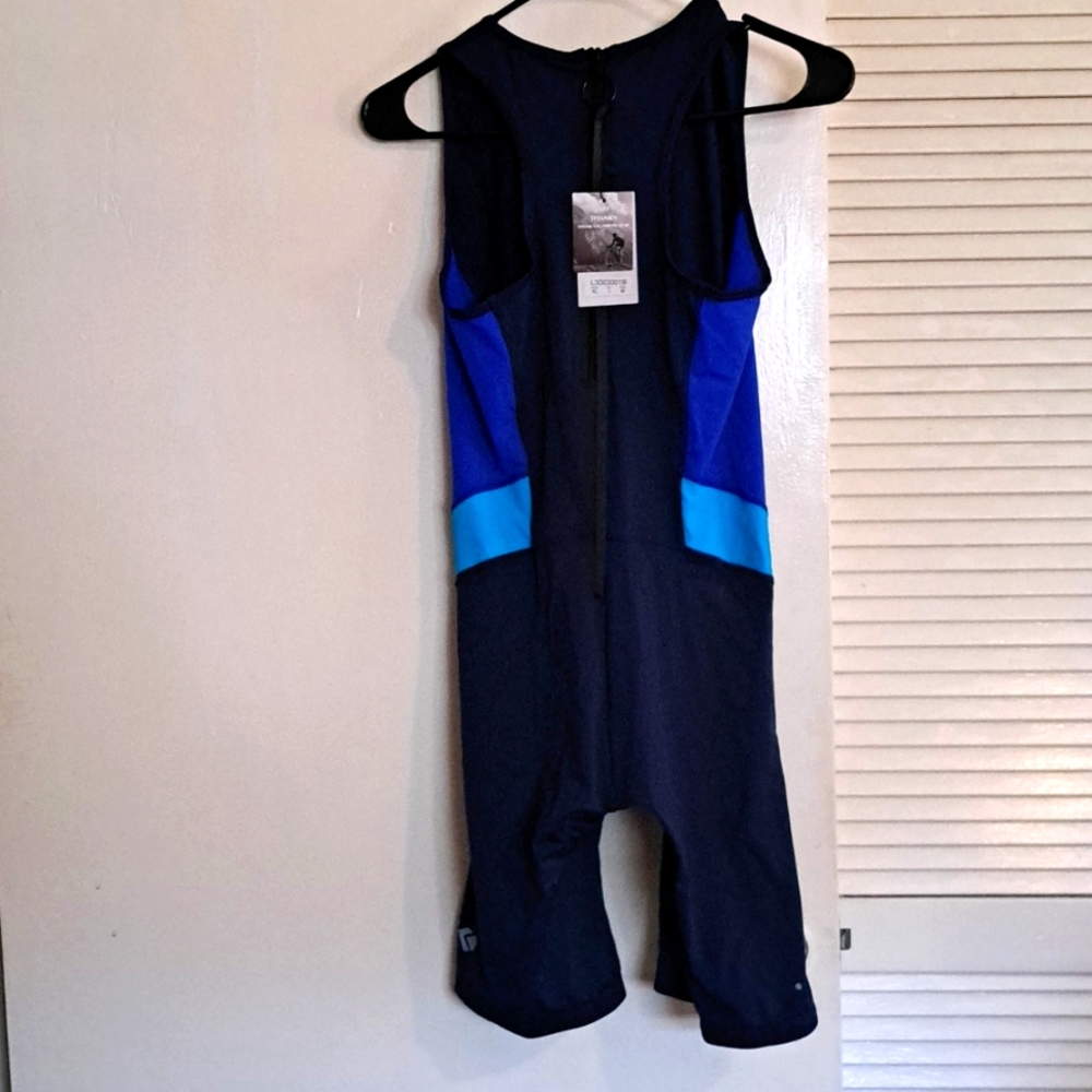 DIFOS Women's Triathlon Suit One-Piece Sleeveless Tri-Suit Quick- Dry padded NWT